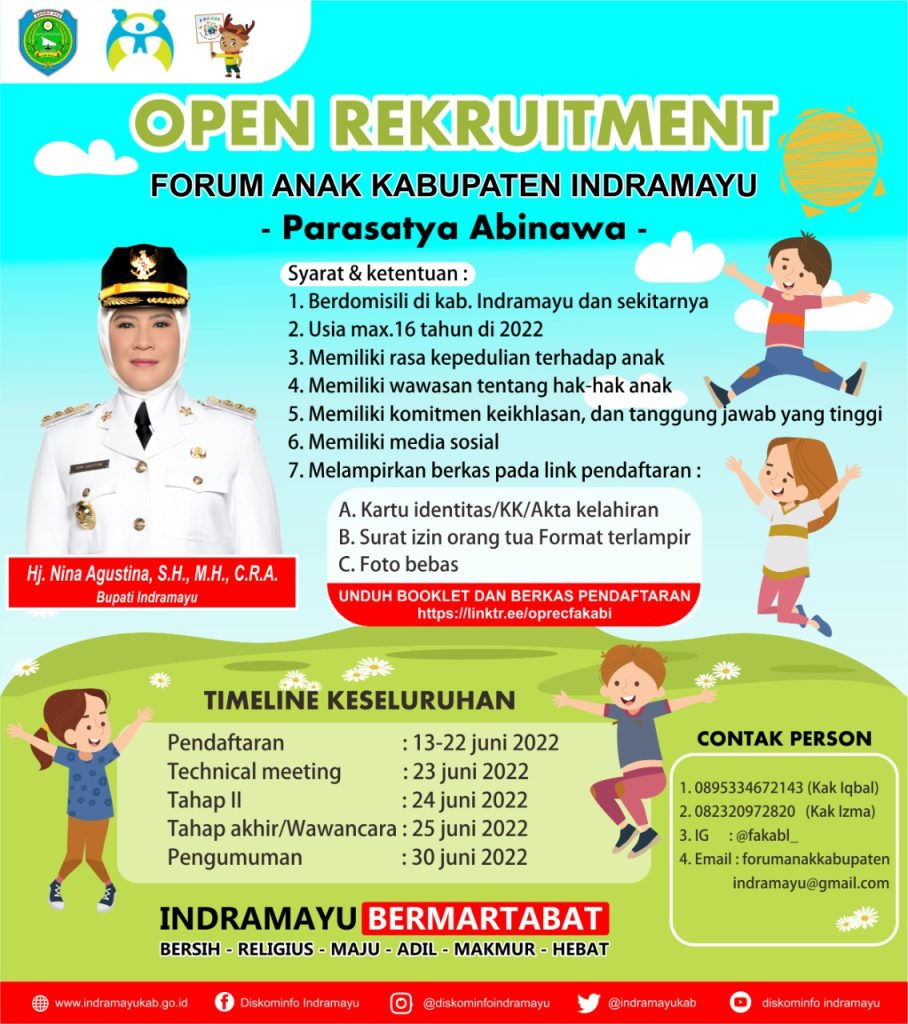 Open Recuitment Forum Anak Kabupaten Indramayu 2022/2024