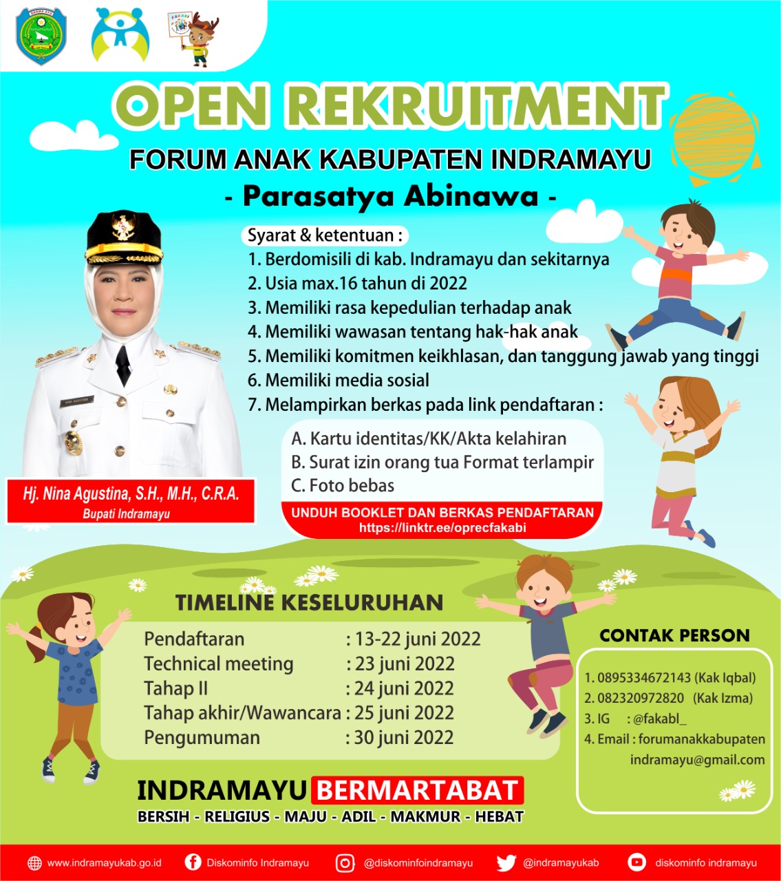 Open Recuitment Forum Anak Kabupaten Indramayu 2022/2024 | Website